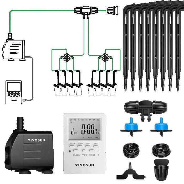Vivosun FlexFeed Automatic All-In-One Drip Irrigation Kit