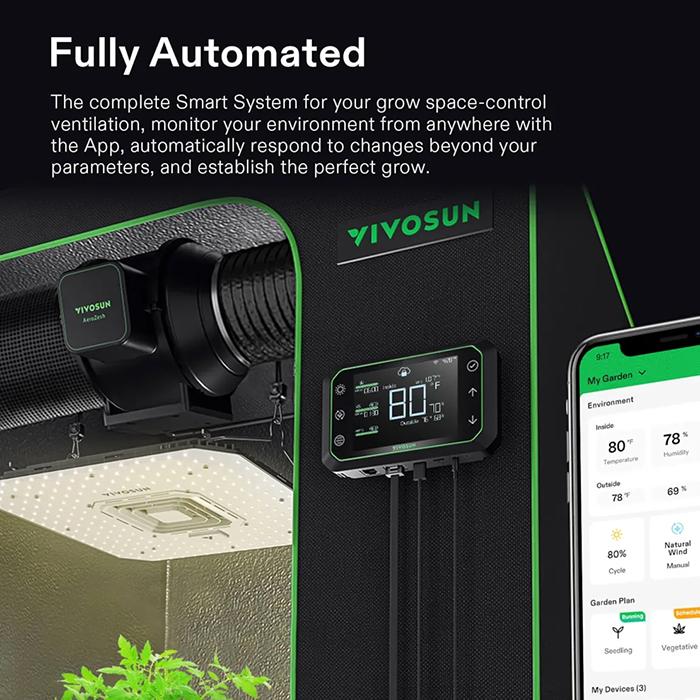 Vivosun GrowHub E42A Controller for Grow Tent Atmosphere Control - Image 6