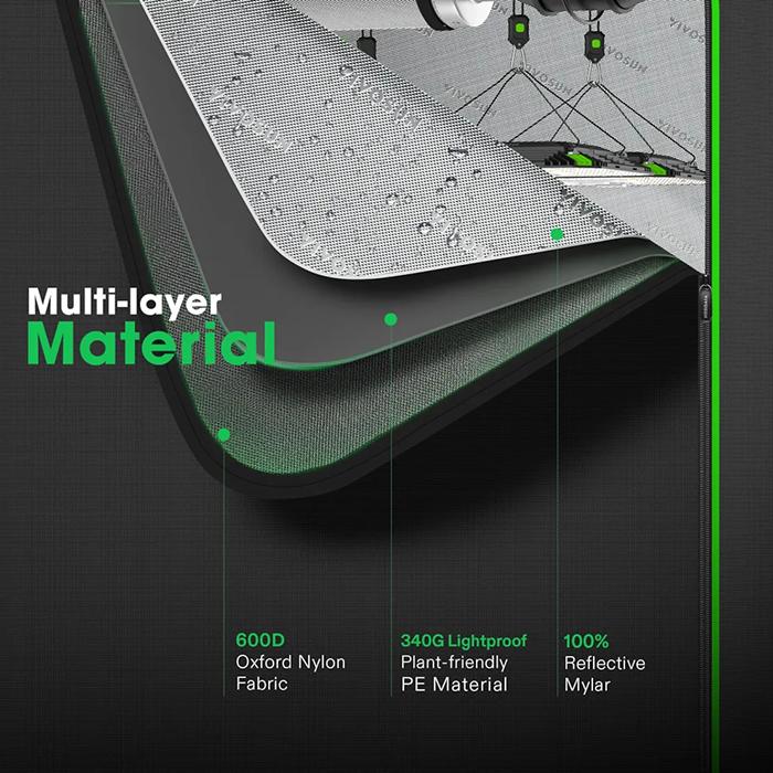 Vivosun P276 2.7' x 2.7' Grow Tent Pro - Image 3