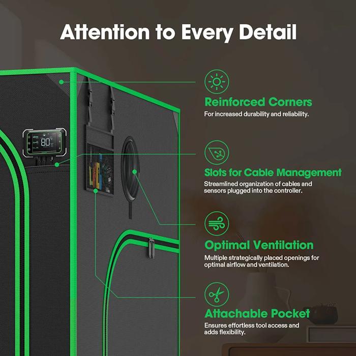 Vivosun P558 5' x 5' Grow Tent Pro - Image 6