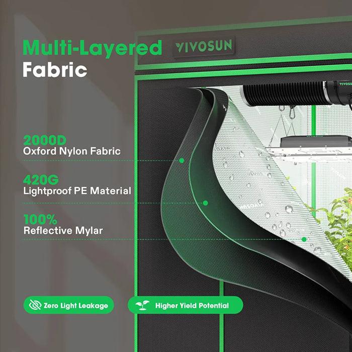 Vivosun P848 4' x 8' Grow Tent Pro - Image 3