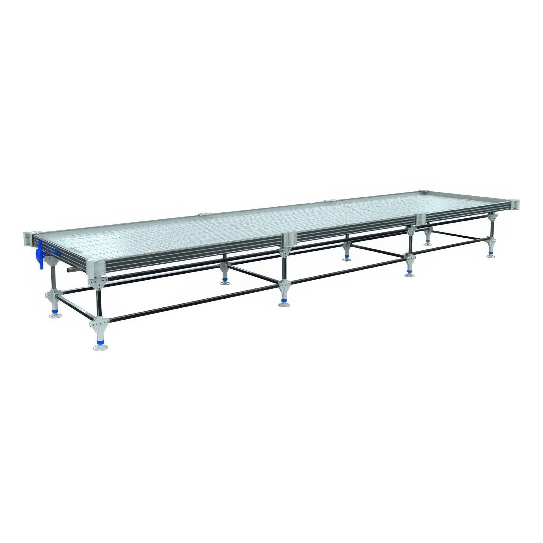 Wachsen Professional Rolling Bench System: 4 Foot Width x 33-39 Foot System Length, No Trellis