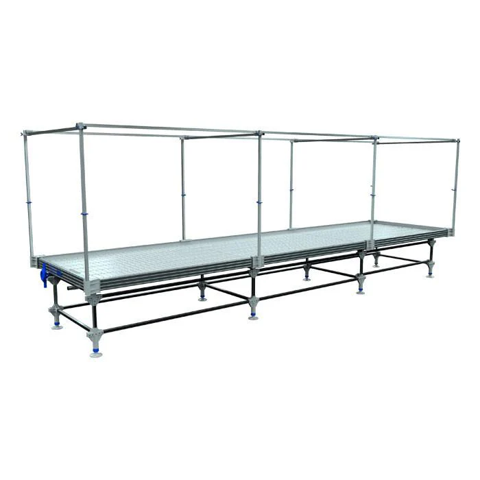 Wachsen Professional Rolling Bench System: 5 Foot Width x 13.5-19.5 Foot System Length, Complete Trellis Setup