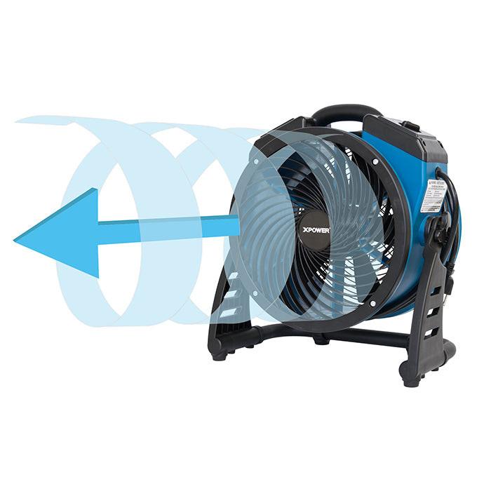 XPOWER P-21AR Industrial Axial Utility Fan, 1100 CFM, 11 Inch - Image 5