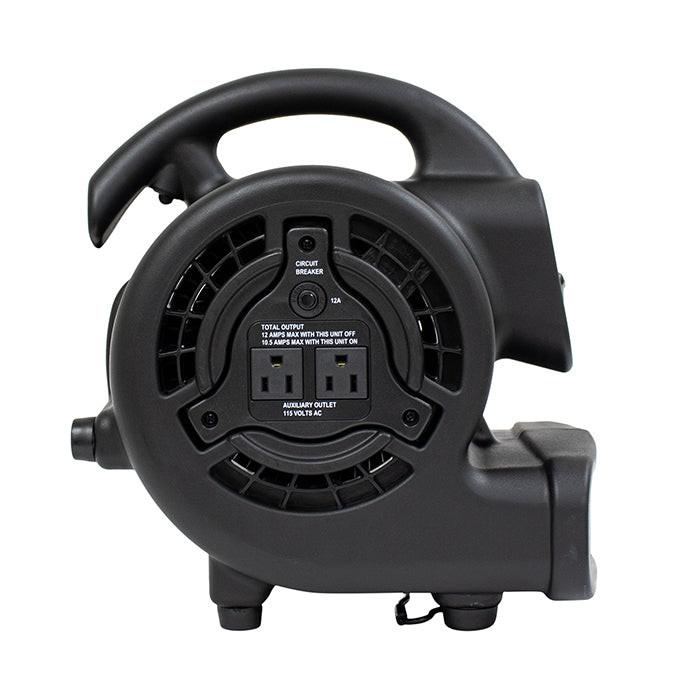XPOWER P-80A Mighty Mini Air Mover, 600 CFM, Black - Image 2