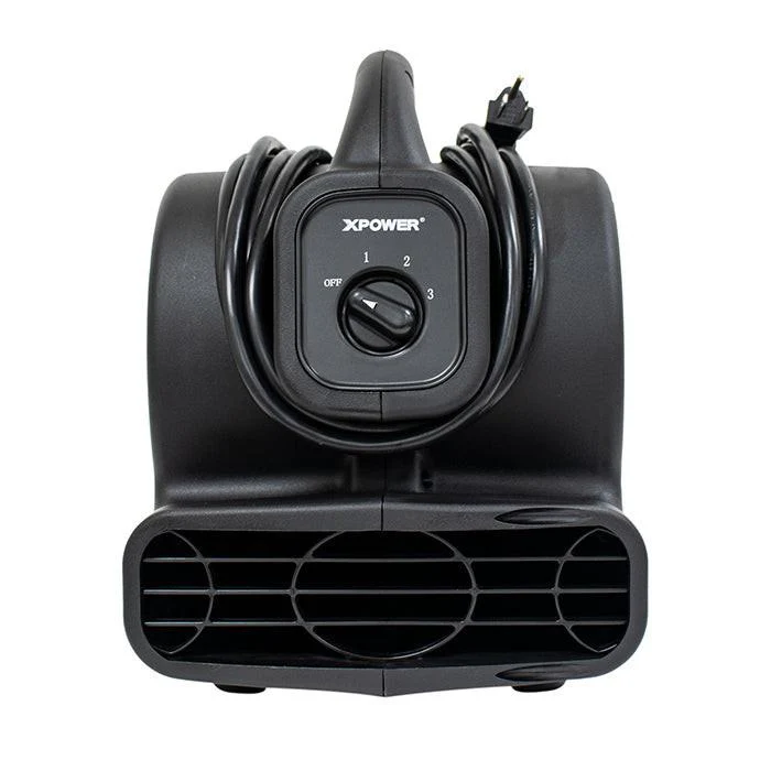 XPOWER P-80A Mighty Mini Air Mover, 600 CFM, Black - Image 9